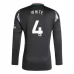 Maglia Arsenal White 4 Divisa Trasferta 2024/25 Manica Lunga