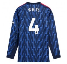 Maglia Arsenal White 4 Divisa Trasferta 2025/26 Manica Lunga