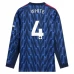 Maglia Arsenal White 4 Divisa Trasferta 2025/26 Manica Lunga