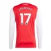 Maglia Arsenal Zinchenko 17 Divisa Prima 2025/26 Manica Lunga
