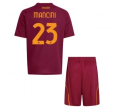 Maglia AS Roma Mancini 23 Bambino Divisa Prima 2025/26
