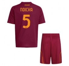Maglia AS Roma Ndicka 5 Bambino Divisa Prima 2025/26