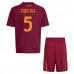 Maglia AS Roma Ndicka 5 Bambino Divisa Prima 2025/26