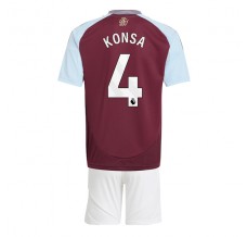 Maglia Aston Villa Konsa 4 Bambino Divisa Prima 2024/25