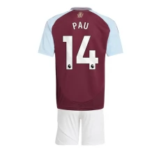 Maglia Aston Villa Pau 14 Bambino Divisa Prima 2024/25