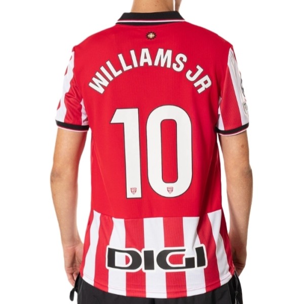 Maglia Athletic Bilbao Williams JR 10 Kit Gara Home 2025/26 Maglia Athletic Bilbao Williams JR 10 Kit Gara Home 2025/26