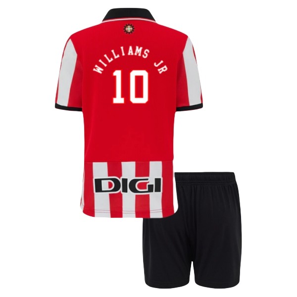 Maglia Athletic Bilbao Williams JR 10 Kit Gara Home Bambino 2025/26 Maglia Athletic Bilbao Williams JR 10 Kit Gara Home Bambino 2025/26