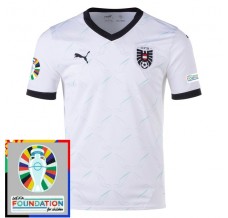 Maglia Austria Divisa Trasferta Euro 2024 Patch