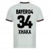 Maglia Bayer 04 Leverkusen Xhaka 34 Divisa Trasferta 2023/24