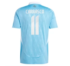 Maglia Belgio Carrasco 11 Divisa Trasferta Euro 2024
