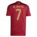 Maglia Belgio De Bruyne 7 Divisa Prima Euro 2024