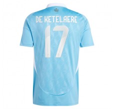 Maglia Belgio De Ketelaere 17 Divisa Trasferta Euro 2024