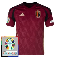 Maglia Belgio Divisa Prima Euro 2024 Patch