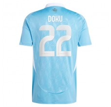 Maglia Belgio Doku 22 Divisa Trasferta Euro 2024