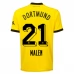 Maglia Borussia Dortmund Malen 21 Divisa Prima 2023/24