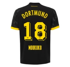 Maglia Borussia Dortmund Moukoko 18 Divisa Trasferta 2023/24 Maglia Borussia Dortmund Moukoko 18 Divisa Trasferta 2023/24