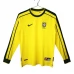 Maglia Brasile Divisa Prima Retro 1998 Manica Lunga