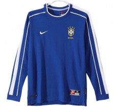 Maglia Brasile Divisa Trasferta Retro 1998 Manica Lunga