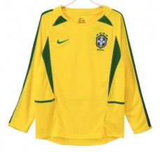 Maglia Brasile Kit Gara Home Retro 2002 Maniche Lunghe