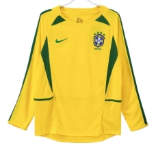 Maglia Brasile Kit Gara Home Retro 2002 Maniche Lunghe