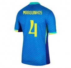 Maglia Brasile Marquinhos 4 Divisa Trasferta Copa América 2024
