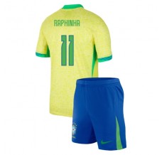 Maglia Brasile Raphinha 11 Bambino Divisa Prima Copa América 2024