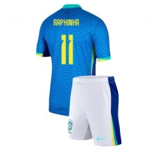 Maglia Brasile Raphinha 11 Bambino Divisa Trasferta Copa América 2024