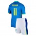 Maglia Brasile Raphinha 11 Bambino Divisa Trasferta Copa América 2024