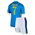 Maglia Brasile Vini Jr. 7 Bambino Divisa Trasferta Copa América 2024