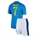Maglia Brasile Vini Jr. 7 Bambino Divisa Trasferta Copa América 2024