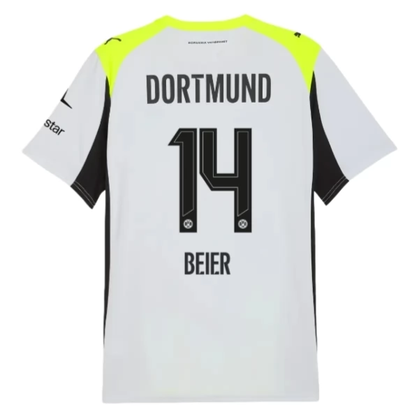 Maglia BV Borussia 09 Dortmund Beier 14 Kit Gara Away 2025/26 Maglia BV Borussia 09 Dortmund Beier 14 Kit Gara Away 2025/26