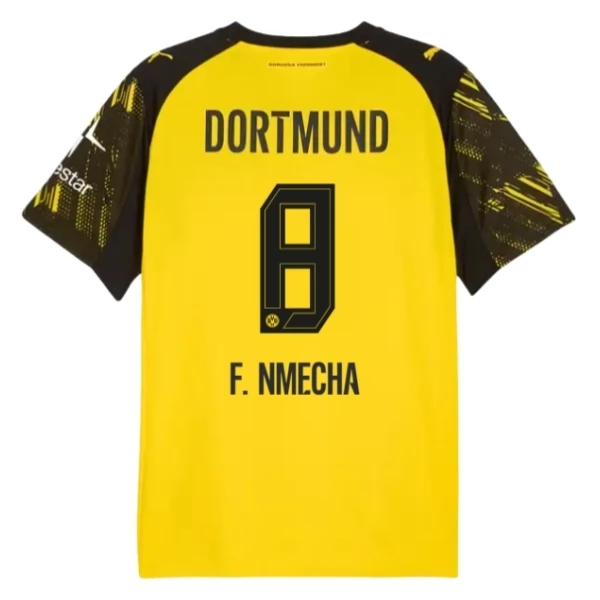 Maglia BV Borussia 09 Dortmund F.Nmecha 8 Divisa Prima 2025/26 Maglia BV Borussia 09 Dortmund F.Nmecha 8 Divisa Prima 2025/26