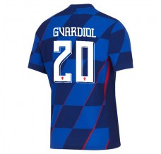 Maglia Croazia Gvardiol 20 Divisa Trasferta Euro 2024