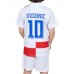 Maglia Croazia Modrić 10 Bambino Divisa Prima Euro 2024