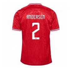 Maglia Danimarca Andersen 2 Divisa Prima Euro 2024