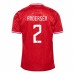 Maglia Danimarca Andersen 2 Divisa Prima Euro 2024