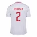Maglia Danimarca Andersen 2 Divisa Trasferta Euro 2024