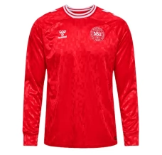 Maglia Danimarca Divisa Prima Euro 2024 Manica Lunga