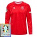 Maglia Danimarca Divisa Prima Euro 2024 Manica Lunga Patch