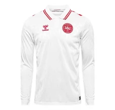 Maglia Danimarca Divisa Trasferta Euro 2024 Manica Lunga