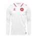 Maglia Danimarca Divisa Trasferta Euro 2024 Manica Lunga