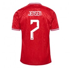 Maglia Danimarca Jensen 7 Divisa Prima Euro 2024