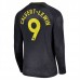 Maglia Everton FC Calvert-Lewin 9 Divisa Trasferta 2024/25 Manica Lunga