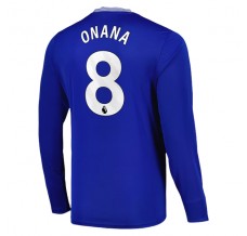 Maglia Everton FC Onana 8 Divisa Prima 2024/25 Manica Lunga