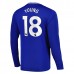 Maglia Everton FC Young 18 Divisa Prima 2024/25 Manica Lunga