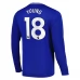 Maglia Everton FC Young 18 Divisa Prima 2024/25 Manica Lunga