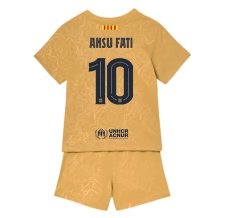 Maglia FC Barcelona Ansu Fati 10 Bambino Divisa Trasferta 2022/23