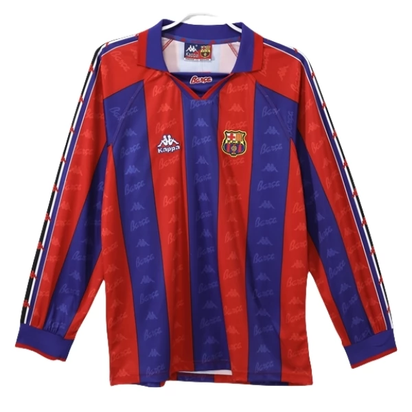 Maglia FC Barcelona Divisa Prima Retro 1995-97 Manica Lunga Maglia FC Barcelona Divisa Prima Retro 1995-97 Manica Lunga