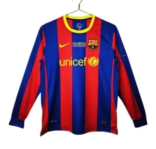 Maglia FC Barcelona Divisa Prima Retro 2010-11 Manica Lunga