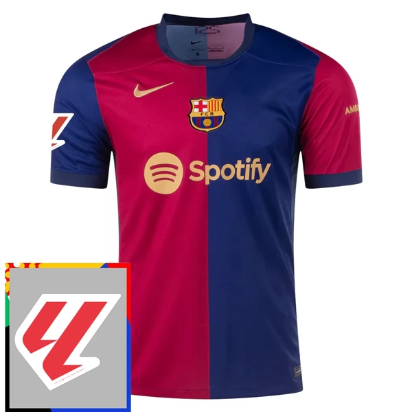 Maglia FC Barcelona Divisa Prima With La Liga Patch 2024/25 Maglia FC Barcelona Divisa Prima With La Liga Patch 2024/25